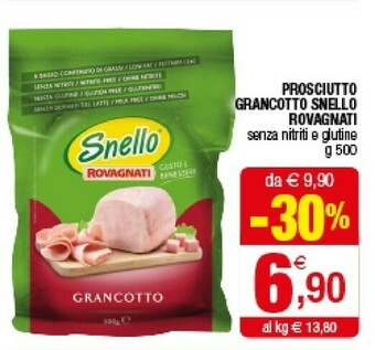 Rovagnati Prosciutto Grancotto Snello