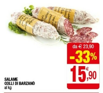 Iperal Colli Di Barzano Salame offerta