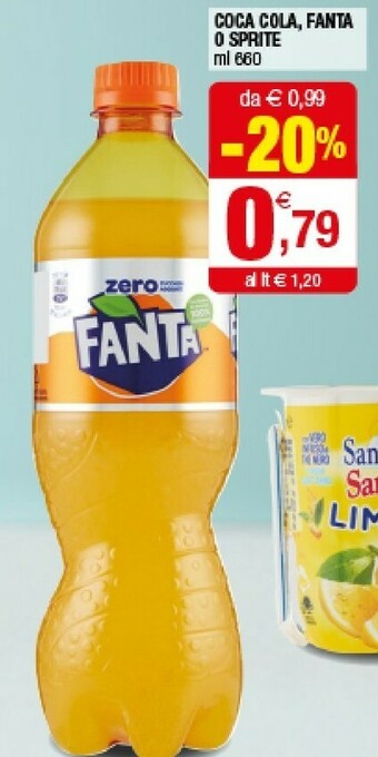 Iperal Coca-Cola - Fanta Zero 660 g(ml) offerta