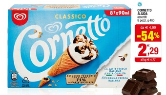 Iperal Algida Cornetto Classico Formato Speciale 480 G(ml) offerta