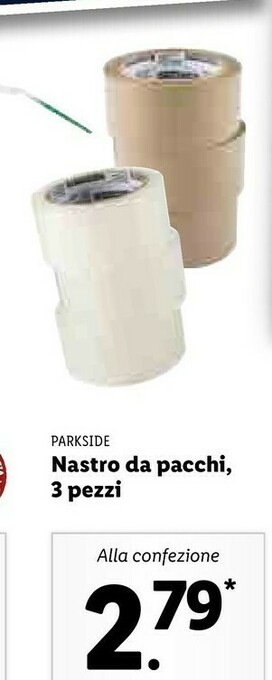 Lidl Parkside Nastro Da Pacchi offerta