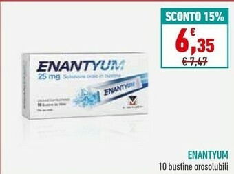 Parafarmacia Conad Menarini Enantyum 10 Bustine Orosolubili offerta