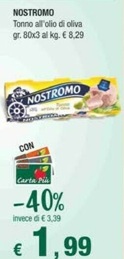 Crai Nostromo Tonno offerta
