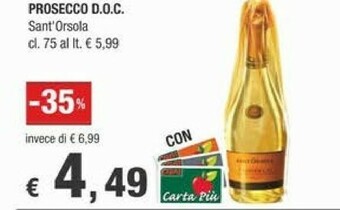 Crai Sant'orsola Casa - Prosecco 750 G(ml) offerta