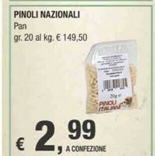 Crai Pan Pinoli Nazionali offerta