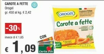 Crai Orogel Carote A Fette offerta