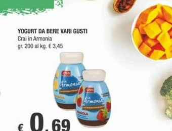 Crai Crai In Armonia Yogurt Da Bere offerta