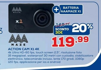 Maze Action Cam X1 4k