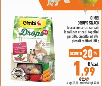 Conad Gimbi Drops Snack offerta