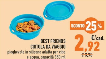 Conad Best Friends Ciotola Da Viaggio offerta
