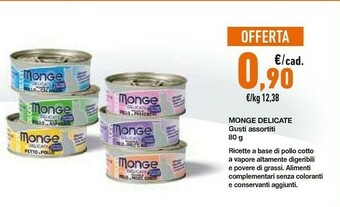 Conad Monge Delicate Gusti Assortiti 80 G offerta