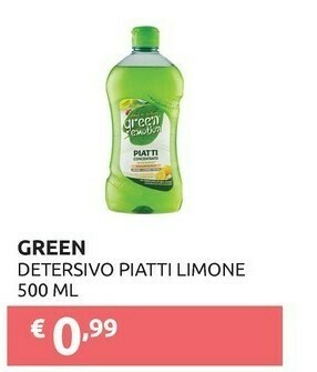 PiùMe Green Emotion Detersivo Piatti Limone 500 Ml offerta