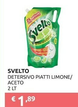 PiùMe Svelto Detersivo Piatti Limone 2000 Ml offerta