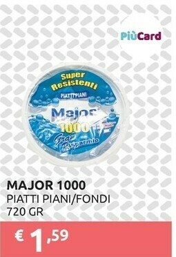 PiùMe Major 1000 Piatti Piani offerta