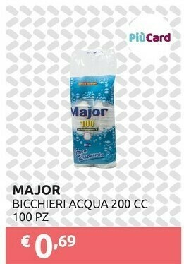 PiùMe Major Bicchieri Acqua offerta