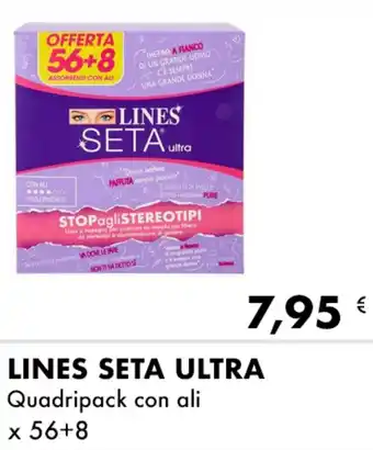 Iper Tosano Lines Seta Ultra Quadripack con ali x 56+8 offerta