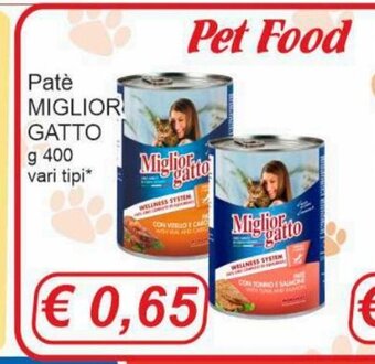 Patè Miglior Gatto 400 g vari tipi