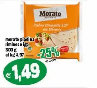 Il Castoro Supermercati Morato piadina riminese igp 300 g offerta