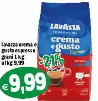 Il Castoro Supermercati Lavazza crema e gusto espresso grani 1 kg offerta