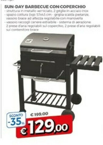 Famila Sun-day Barbecue Con Coperchio offerta