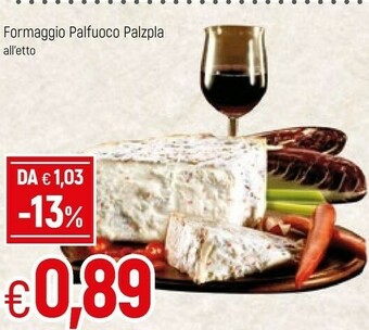 Famila Palfuoco Palzpla Formaggio offerta