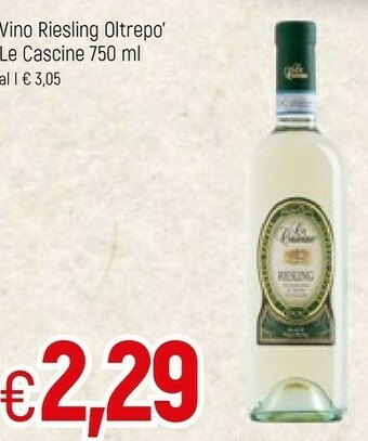 Famila Vino Riesling Oltrepo' Le Cascine offerta