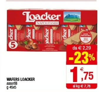 Iperal Loacker Loacker - Napolitaner 45 g(ml) offerta