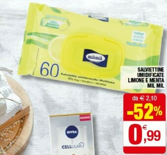 Iperal Mil Mil Salviettine Umidificate Limone E Menta offerta