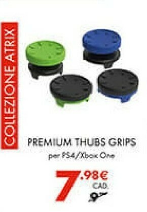Gamestop Premium Thubs Grips Per PS4/ Xbox One offerta