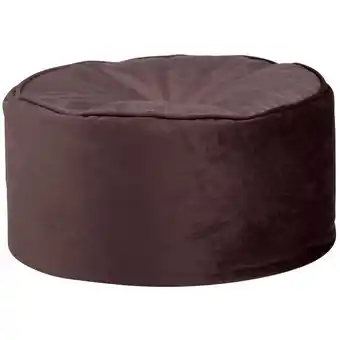 Maisons du Monde Pouf rond en polyester mauve offerta