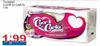 Sidis Cuor di Carta Tovaglioli x 180 offerta