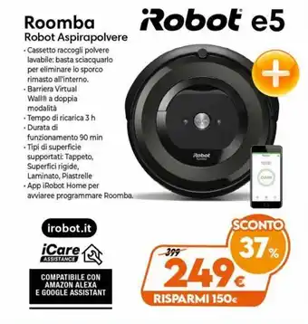 Robot e5 Roomba Robot Aspirapolvere