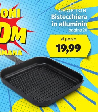 ALDI Crofton Bistecchiera in alluminio offerta