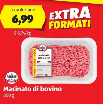 ALDI Il Podere Macinato di bovino 800 g offerta