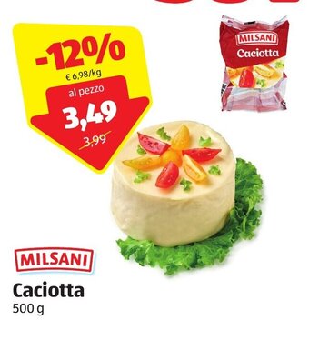 ALDI Milsani Caciotta 500 g offerta