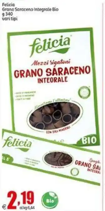 Elite felicia Grano Saraceno Integrale Bio 340 g vari tipi offerta