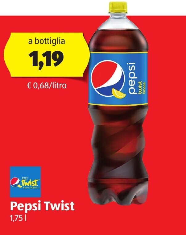 Pepsi Twist 1,75 l offerta di ALDI