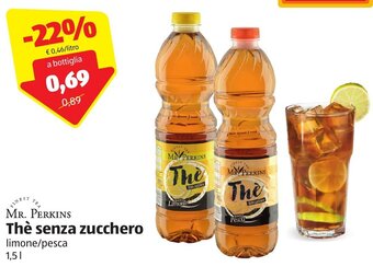 ALDI Mr. Perkins Thè senza zucchero 1,5 l offerta