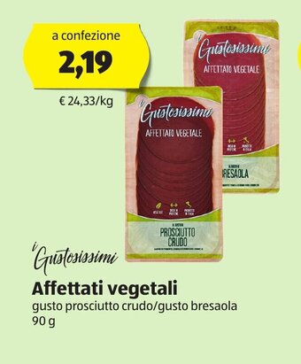 ALDI I Gustosissimi Affettati vegetali 90 g offerta