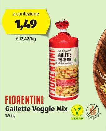 ALDI Fiorentini Gallette Veggie Mix 120 g offerta