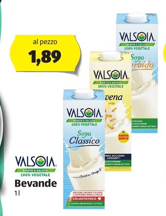 ALDI Valsoia Bevande 1 l offerta