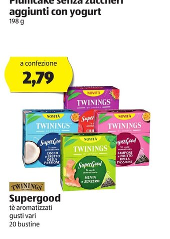 ALDI Twinings Supergood 20 bustine offerta
