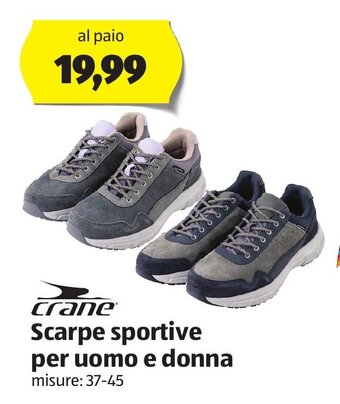 ALDI crane Scarpe sportive per uomo e donna misure: 37-45 offerta
