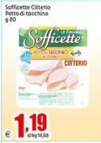 Elite Sofficette Citterio Petto di tacchino 80 g offerta