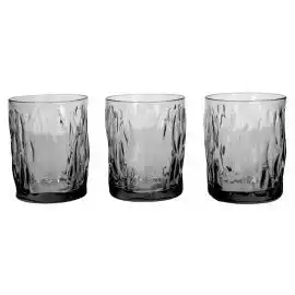 Franzy's Bormioli set 3 bicchieri light onyx nero trasparente offerta