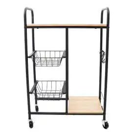 Franzy's Dimo carrello cucina legno e metallo 57x30x85 offerta