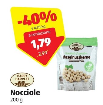 ALDI Happy Harvest Nocciole 200 g offerta