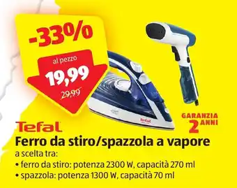 ALDI Tefal Ferro da stiro/spazzola a vapore offerta