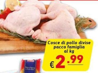 Ipercarni Cosce di pollo divise pacco famiglia al kg offerta