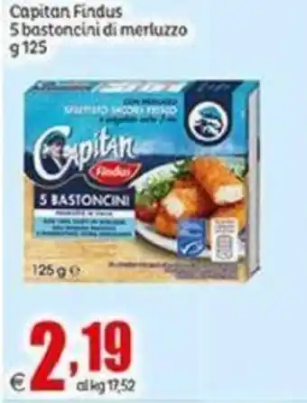 Elite Capitan Findus 5 bastoncini di merluzzo 125 g offerta
